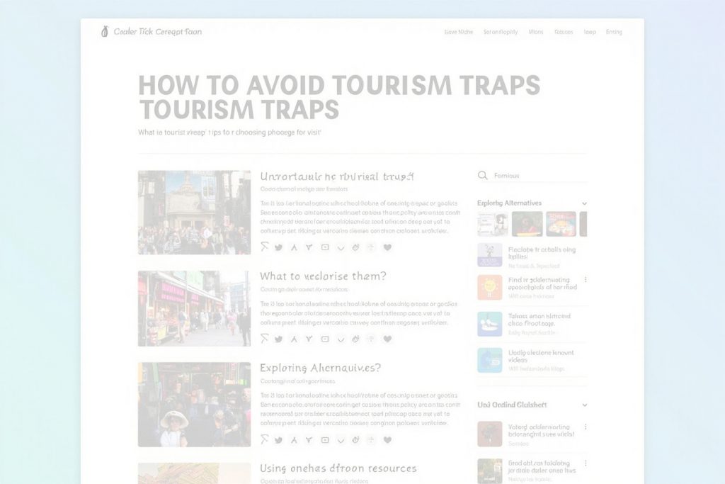 Как избежать туристических ловушек: советы по выбору мест для посещения. - Советы в путь | Туристический портал